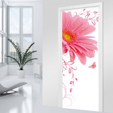 Flower Door Stickers