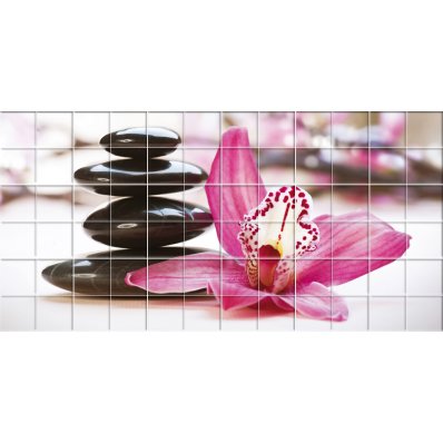 Flower Pebbles - Tiles Wall Stickers