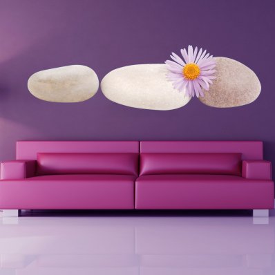 Flower Pebbles Wall Stickers