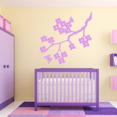 Flowering Branch Wall Stickers