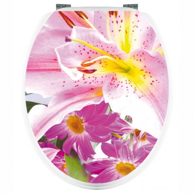 Flowers - Toilet Seat Decal Sticker