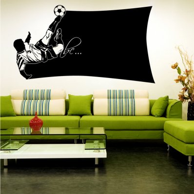 Football Player - Chalkboard / Blackboard Wall Stickers