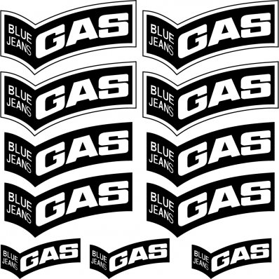 gas Decal Stickers kit