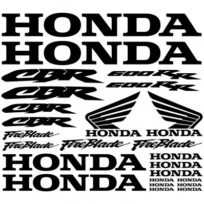 Honda cbr 600rr Aufkleber-Set