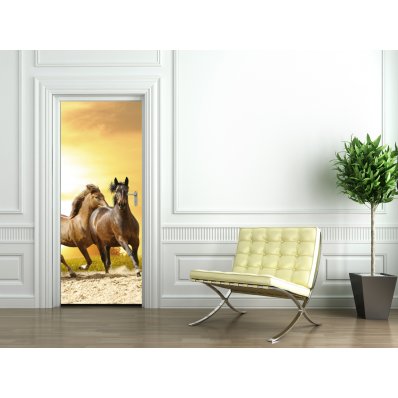 Horses Door Stickers