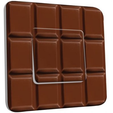Interrupteur Décoré Poussoir Tablette de chocolat 