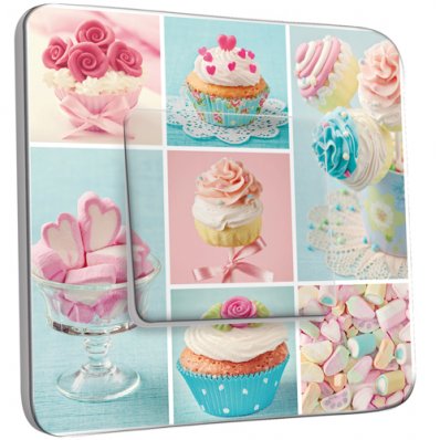 Interrupteur Décoré Simple Cupcake 2