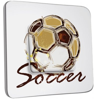 Interrupteur Décoré Simple Soccer