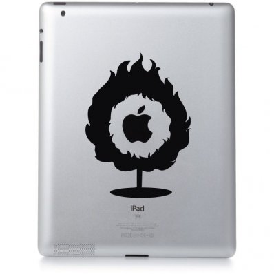 iPad 2 Aufkleber Flamme