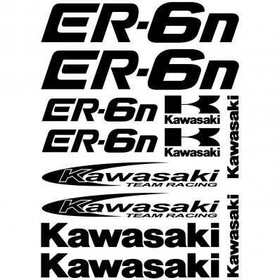 Kawasaki ER-6n Decal Stickers kit