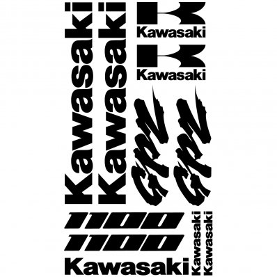 Kawasaki GPZ 1100 Aufkleber-Set