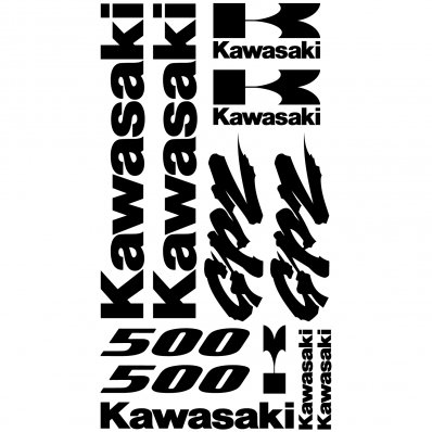 Kawasaki GPZ 500 Aufkleber-Set
