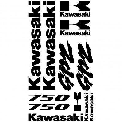 Kawasaki GPZ 750 Aufkleber-Set