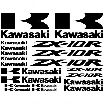 Kawasaki ZX-10r Decal Stickers kit