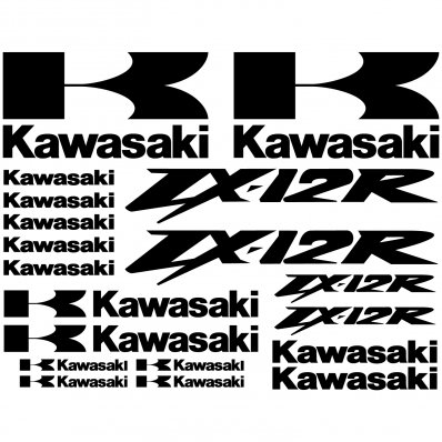 Kawasaki ZX-12r Decal Stickers kit