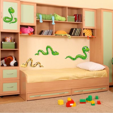 Kit Autocolante decorativo infantil 4 serpente