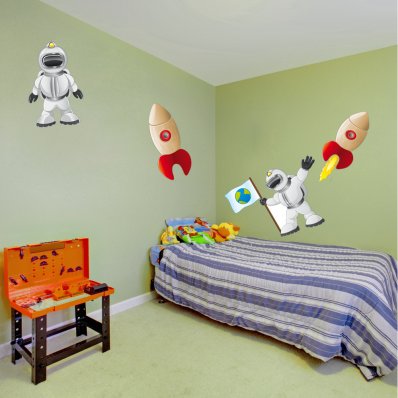 Kit Autocolante decorativo infantil espaço planetas