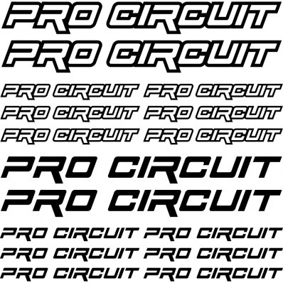 Kit Pegatinas pro circuit