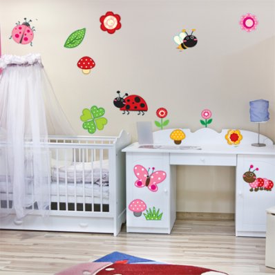 Autocollant Stickers enfant kit insectes