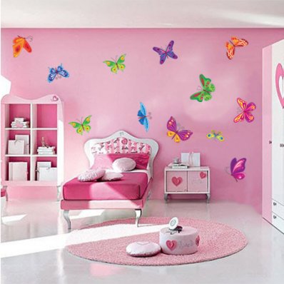 Kit Vinilo decorativo infantil 12 mariposas