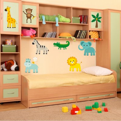 Kit Vinilo decorativo infantil 7 animales