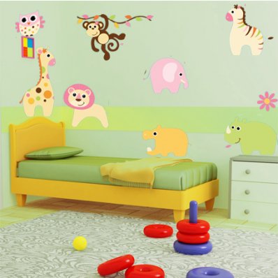 Kit Vinilo decorativo infantil 8 animales