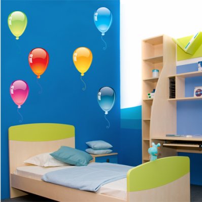 Kit Vinilo decorativo infantil 8 globos