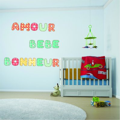 Kit Vinilo decorativo infantil alfabeto