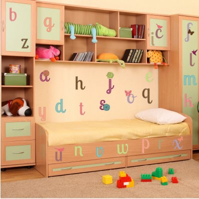 Kit Vinilo decorativo infantil alfabeto