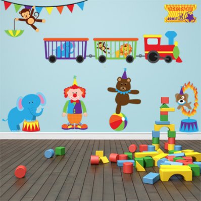 Kit Vinilo decorativo infantil circo