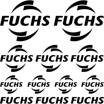Komplet  naklejek - Fuchs