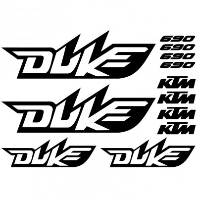 Ktm 690 Duke Aufkleber-Set