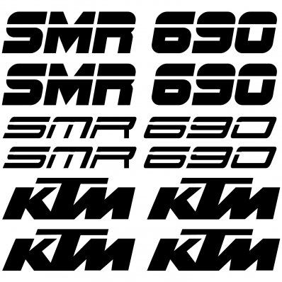 Ktm 690 smr Decal Stickers kit