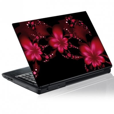 Laptop-Aufkleber Blume