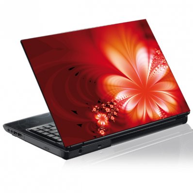 Laptop-Aufkleber Blume