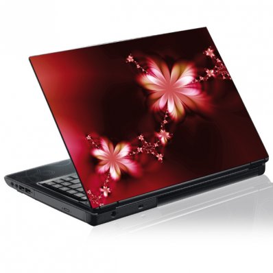 Laptop-Aufkleber Blume