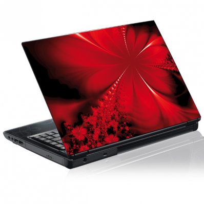 Laptop-Aufkleber Blume