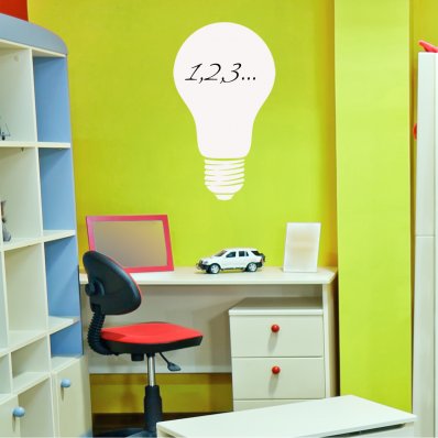 Light Bulb - Whiteboard Wall Stickers