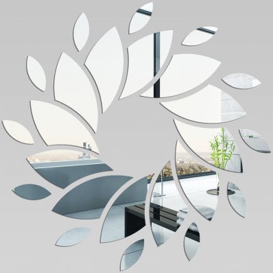 Miroir Acrylique Plexiglass Spirale pétale