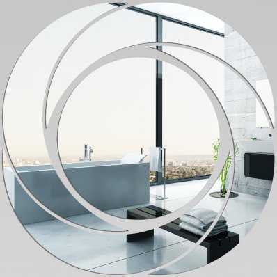 Miroir Acrylique Plexiglass Spirales Design 1