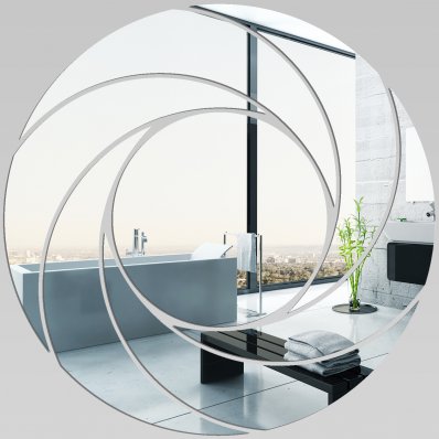 Miroir Acrylique Plexiglass Spirales Design 4