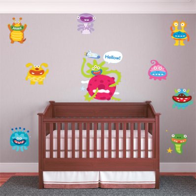 Monsters Set Wall Stickers