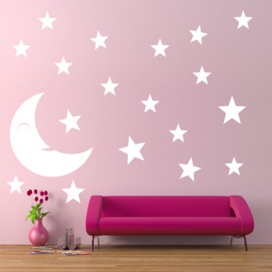 Moon Set Wall Stickers