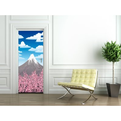 Mountain Door Stickers