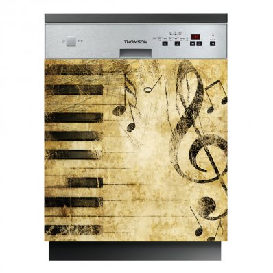 Musical Notes - Dishwasher Cover Panels