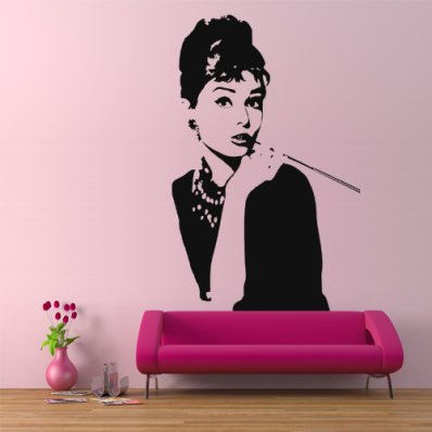 Naklejka ścienna - Audrey Hepburn