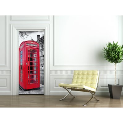 Naklejka na Drzwi - Kabina Telefoniczna London