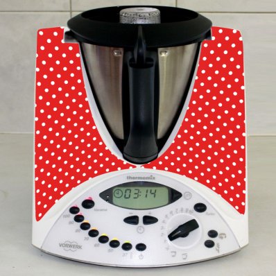 Naklejka Thermomix TM 31 - Czerwone Groszki