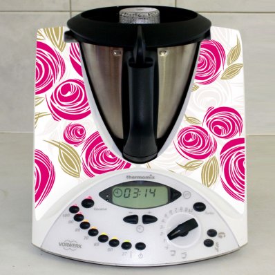 Naklejka Thermomix TM 31 - Róże Abstrakcja