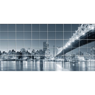 New York Bridge - Tiles Wall Stickers